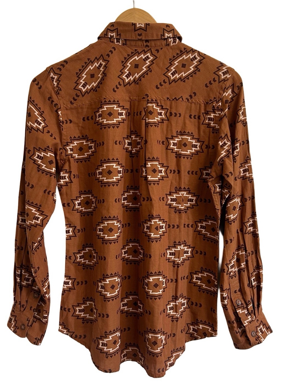 Ariat Real Women's Billie Jean Button Down Shirt Southwestern Small Relaxed New - Picture 2 of 11